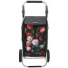 Nákupná taška na kolieskach Beagles Alberic Flower - čierna s kvetinami 41,76L Nákupná taška na kolieskach Beagles Alberic Flower - čierna s kvetinami 41,76L