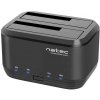 Dokovacia stanica pre HDD 25 - 35 USB 3.0 Natec Kangaroo Dual funkcia klonovania napájací adaptér Dokovacia stanica pre HDD 25 - 35 USB 3.0 Natec Kangaroo Dual funkcia klonovania napájací adaptér