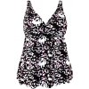 Delaney tankini plavky - horný diel S136-4 XL čierna Delaney tankini plavky - horný diel S136-4 XL čierna