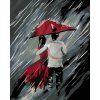 Zuty Milenci pod dáždnikom a silný dážď 40 x 50 cm bez rámu a bez vypnutia plátna 8596530034605