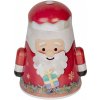 Clayre & Eef Červená plechová dóza Santa Claus - 12*10*15 cm - Clayre & Eef Clayre & Eef Červená plechová dóza Santa Claus - 12*10*15 cm - Clayre & Eef
