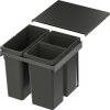 VS ENVI Flex Pro Systém na třídění odpadu KŠ 500 mm, 1×21/2×12,5 litrů, lávová VS ENVI Flex Pro Systém na třídění odpadu KŠ 500 mm, 1×21/2×12,5 litrů, lávová