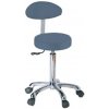 Výškovo nastaviteľná taburetka s operadlom, tmavo modrá (Zdravotnícky nábytok) Výškovo nastaviteľná taburetka s operadlom, tmavo modrá (Zdravotnícky nábytok)
