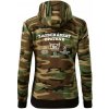Zaobchádzať opatrne 50 - Mikina dámska trendy zipper s kapucňou - M ( Hnedý maskáč ) Zaobchádzať opatrne 50 - Mikina dámska trendy zipper s kapucňou - M ( Hnedý maskáč )