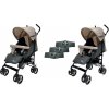 Mama Kiddies Vento športový dvojkočík (pre dvojičky) v béžovo-sivej farbe + darček: pláštenky Mama Kiddies Vento športový dvojkočík (pre dvojičky) v béžovo-sivej farbe + darček: pláštenky