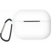 Silikónové púzdro pre Airpods Pro 2 s karabínou - Biela Silikónové púzdro pre Airpods Pro 2 s karabínou - Biela