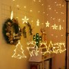 Vianočná LED svetelná clona - vianočné motívy, 220V, biela TBD0537005701A Vianočná LED svetelná clona - vianočné motívy, 220V, biela TBD0537005701A