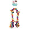 Hračka pes RAINBOW 4 Uzly 78cm Zolux 78cm Hračka pes RAINBOW 4 Uzly 78cm Zolux 78cm