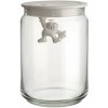 Dóza na potraviny GIANNI 900 ml, biele viečko, sklo, Alessi Dóza na potraviny GIANNI 900 ml, biele viečko, sklo, Alessi
