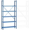 Manuflex RA3151.5012 Zásuvný kancelársky regál s 5 policami z práškovej ocele, VxŠxH = 1900 x 960 x 300 mm, (š x v x h) 1250 x 2500 x 700 mm, oceľová podlaha; RA3151.5012 Manuflex RA3151.5012 Zásuvný kancelársky regál s 5 policami z práškovej ocele, VxŠxH = 1900 x 960 x 300 mm, (š x v x h) 1250 x 2500 x 700 mm, oceľová podlaha; RA3151.5012