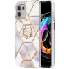 Ring Holder kryt MARBLE na Motorola Edge 20 Lite - Imperial Crown Ring Holder kryt MARBLE na Motorola Edge 20 Lite - Imperial Crown