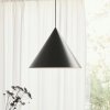 Závesné svietidlo FRANDSEN Benjamin, Ø 46 cm, čierne - 100542 Závesné svietidlo FRANDSEN Benjamin, Ø 46 cm, čierne - 100542