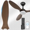 Stropná lampa s ventilátorom, závesný luster s ventilátorom, Bluetooth, tmavohnedá Stropná lampa s ventilátorom, závesný luster s ventilátorom, Bluetooth, tmavohnedá