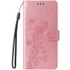 Peňaženkové puzdro Embossing Pattern Motýľ a kvet ružové – Honor Magic 7 Lite Peňaženkové puzdro Embossing Pattern Motýľ a kvet ružové – Honor Magic 7 Lite