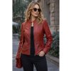 Max Original Leather Dámska kožená bunda 1177 red Farba: Red, Veľkosť: 4XL 62-64 Max Original Leather Dámska kožená bunda 1177 red Farba: Red, Veľkosť: 4XL 62-64