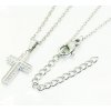 iŠperky Oceľový náhrdelník s príveskom krížik ID|321786