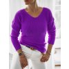 Fashionweek Dámsky mäkký ľahký voľný sveter NB6903 Fialový Fashionweek Dámsky mäkký ľahký voľný sveter NB6903 Fialový