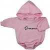 Dojčenské teplákové body s kapucňou baggy Koala Dreamer ružová 86 (12-18m) Dojčenské teplákové body s kapucňou baggy Koala Dreamer ružová 86 (12-18m)