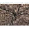Bavlněná látka puntík METRÁŽ - 14 (356) hnědá Bavlněná látka puntík METRÁŽ - 14 (356) hnědá