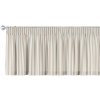 Dekoria Krátky záves na riasiacej páske, béžovo-biele prúžky, 390 x 40 cm, Quadro, 136-07 Dekoria Krátky záves na riasiacej páske, béžovo-biele prúžky, 390 x 40 cm, Quadro, 136-07