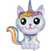 BALÓN Magický KOT Jednorožec NARODENINY modrý 88cm BALÓN Magický KOT Jednorožec NARODENINY modrý 88cm