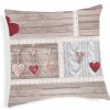 Obliečka na vankúš Shabby love červené srdiečka 40x40 cm Made in Italy Červená 40x40 cm Obliečka na vankúš Shabby love červené srdiečka 40x40 cm Made in Italy Červená 40x40 cm
