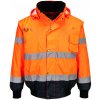 Reflexá 3v1 Contrast Bomber bunda 4XL Oranžová / tmavomodrá Reflexá 3v1 Contrast Bomber bunda 4XL Oranžová / tmavomodrá