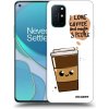Picasee silikónový čierny obal pre OnePlus 8T - Cute coffee Picasee silikónový čierny obal pre OnePlus 8T - Cute coffee