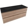Kúpeľňová skrinka 2 zásuvky s umývadlom Naturel Savona 118x53x44,8 cm dub Halifax mat SAVONA2120DHC Kúpeľňová skrinka 2 zásuvky s umývadlom Naturel Savona 118x53x44,8 cm dub Halifax mat SAVONA2120DHC