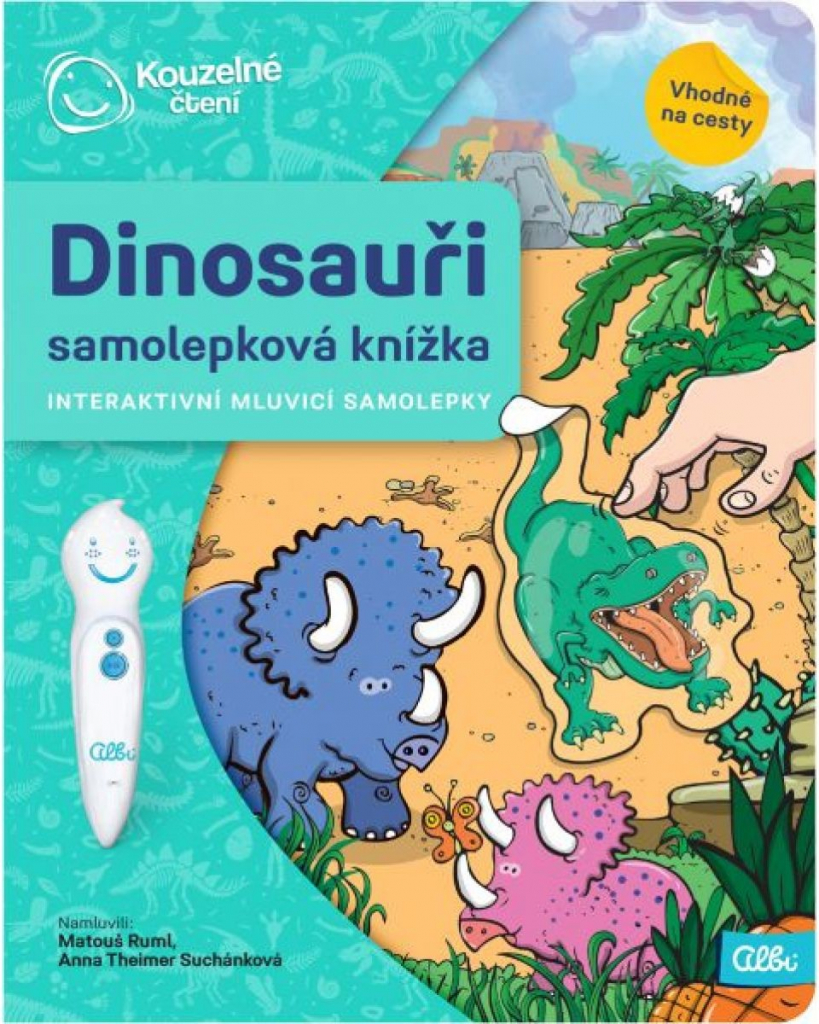 Albi Kúzelné čítanie Samolepková knižka Dinosaury