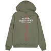Alpha Industries Signature BP Hoody pánska mikina sage green Farba: zelená, Veľkosť: XL Alpha Industries Signature BP Hoody pánska mikina sage green Farba: zelená, Veľkosť: XL