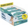 Pampers Aqua 99% Water vlhčené obrúsky 9 x 60 ks Pampers Aqua 99% Water vlhčené obrúsky 9 x 60 ks