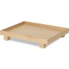ferm LIVING Podnos na servírovanie BON prírodný drevo 36x28 cm