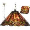 Tiffany luster do obývačky vitráž kolekcia FIRE Ø40 Tiffany luster do obývačky vitráž kolekcia FIRE Ø40