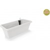 PLASTKON Truhlík samozavlažovací EXTRA LINE SMART plastový biely - 80cm PLASTKON Truhlík samozavlažovací EXTRA LINE SMART plastový biely - 80cm