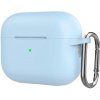AppleKing silikónový ochranný obal s karabínou pre AirPods Pro 2 (2022) s konektorom Lightning - svetlomodrý - možnosť vrátiť tovar ZADARMO do 30tich dní AppleKing silikónový ochranný obal s karabínou pre AirPods Pro 2 (2022) s konektorom Lightning - svetlomodrý - možnosť vrátiť tovar ZADARMO do 30tich dní