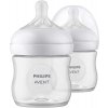 Avent flaša Natural Response priehľadná cumlík s ventilom AirFree 125 ml 1x2 ks