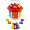 Teddies vkládačka domeček plast s klíči se zvířátky v sáčku 19x20x19 cm Teddies vkládačka domeček plast s klíči se zvířátky v sáčku 19x20x19 cm