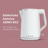 AENO Rychlovarná kanvica EK2 - 1,5l, 2200W, biela, Strix, dvojvrstvá stena, auto vypnutie AEK0002 AENO Rychlovarná kanvica EK2 - 1,5l, 2200W, biela, Strix, dvojvrstvá stena, auto vypnutie AEK0002