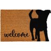 Trade Concept Welcome Pes hnedá 40x60 cm