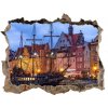 Díra 3D ve zdi nálepka Gdaňsk poľsko 95x64 cm Díra 3D ve zdi nálepka Gdaňsk poľsko 95x64 cm