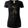 Velociraptor čierna fotka - Dámske tričko z organickej bavlny Origin (GOTS) - M ( Čierna ) Velociraptor čierna fotka - Dámske tričko z organickej bavlny Origin (GOTS) - M ( Čierna )