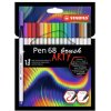 STABILO Pen 68 brush ARTY značkovač Rôzne farby 18 kusov (568/18-21-20) STABILO Pen 68 brush ARTY značkovač Rôzne farby 18 kusov (568/18-21-20)