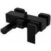 Erga Cube, sprchová batéria s vaňovým výtokom a horným pripojením sprchového stĺpu, 150 mm, čierna matná, ERG-YKA-BW.CB-BLK Erga Cube, sprchová batéria s vaňovým výtokom a horným pripojením sprchového stĺpu, 150 mm, čierna matná, ERG-YKA-BW.CB-BLK