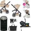 PETITE&MARS Kočík kombinovaný ICON 2v1 Mocha Beige XXL AIR + Core Pro i-Size Black Grey + Báza VP-F191919 PETITE&MARS Kočík kombinovaný ICON 2v1 Mocha Beige XXL AIR + Core Pro i-Size Black Grey + Báza VP-F191919