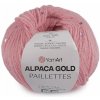 Pletacia priadza Alpaca Gold s flitrami 50 g - (9306) ružová sv. Pletacia priadza Alpaca Gold s flitrami 50 g - (9306) ružová sv.