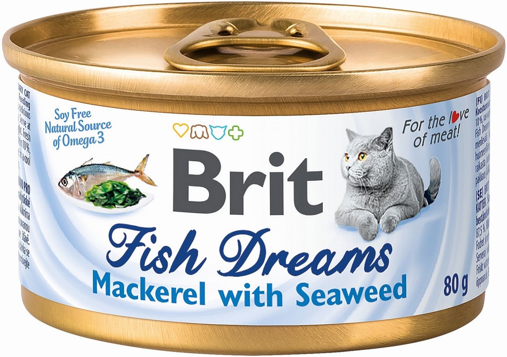 Brit Cat Fish Dreams Mackerel & Seaweed 80 g
