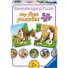 Ravensburger Puzzle Zvieratká na dvore 9 x 2 dielikov Ravensburger Puzzle Zvieratká na dvore 9 x 2 dielikov