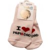 Bavlnené ponožky ružové I love mum dad Bavlnené ponožky ružové I love mum dad