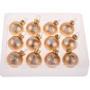Sklenené dekorácie Glimmer Collection, zlaté, 12kusov, priemer 3 cm Sklenené dekorácie Glimmer Collection, zlaté, 12kusov, priemer 3 cm